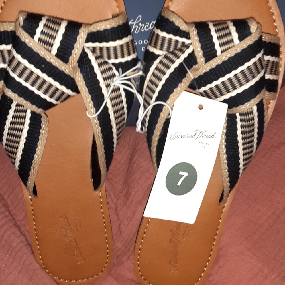 Slide sandals Sz 7 womans Target ! NEW a tags!